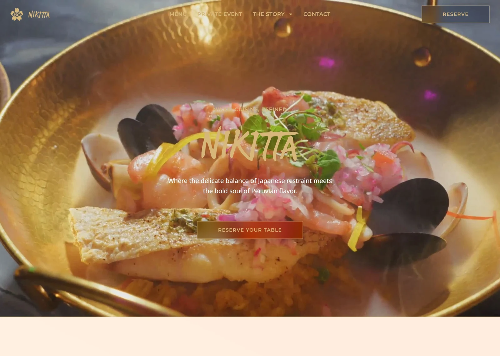 Nikitta by Euphoria Hospitality — desktop website view